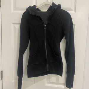 lulu lemon black scuba full zip